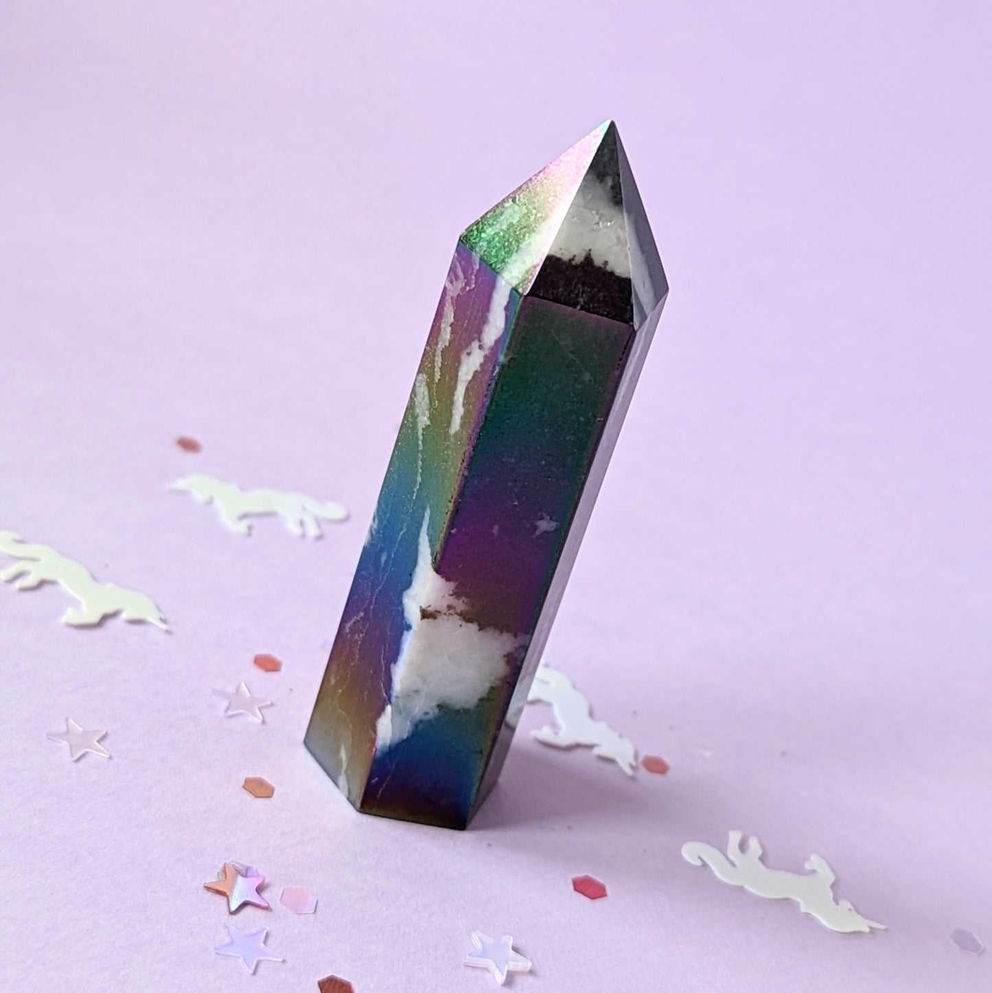 Cristaux : Aura Zebra Stone