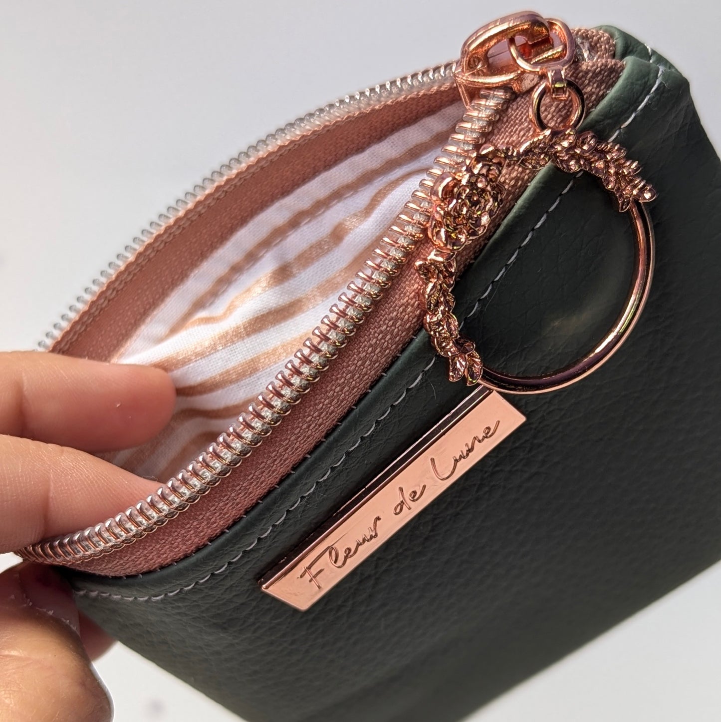 Porte-monnaie : Sauge Rose gold