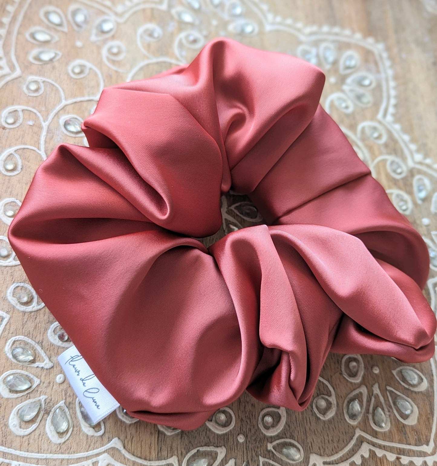 Chouchou XL : Satin Papaye