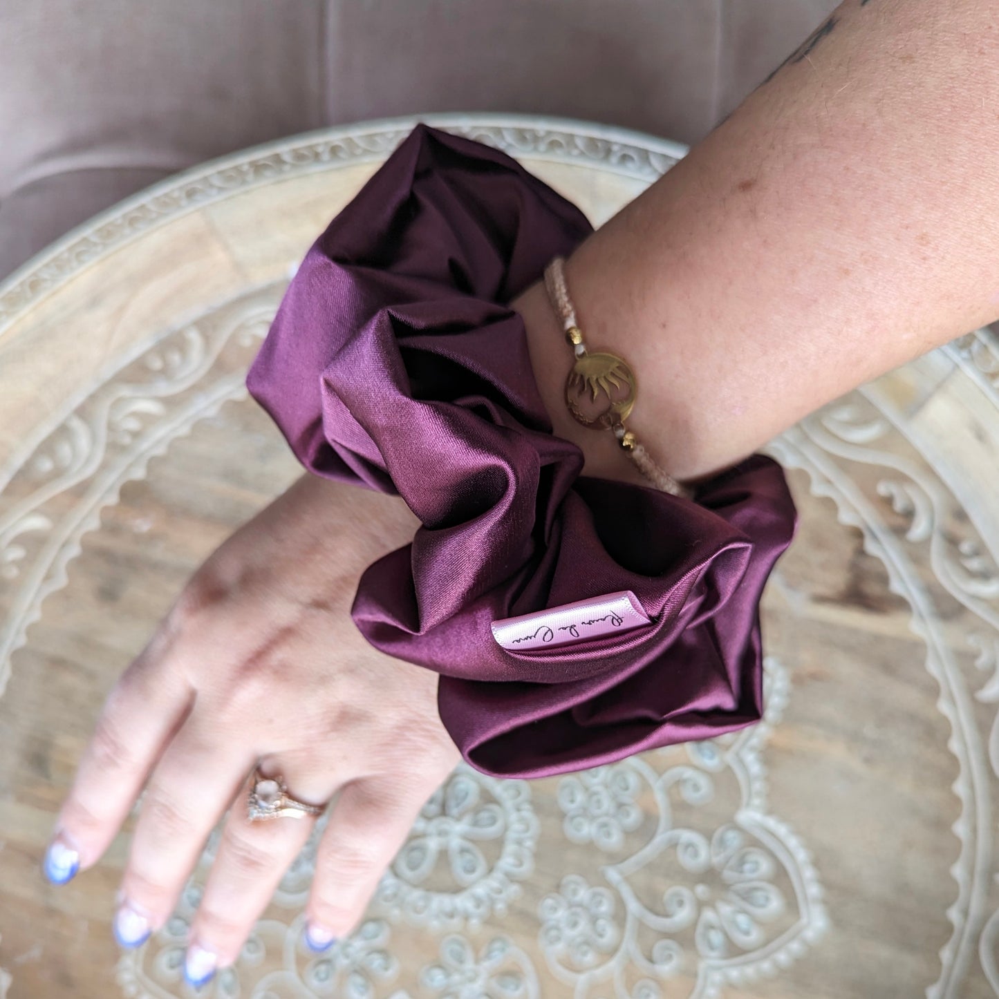 Chouchou XL : Satin Burgundy