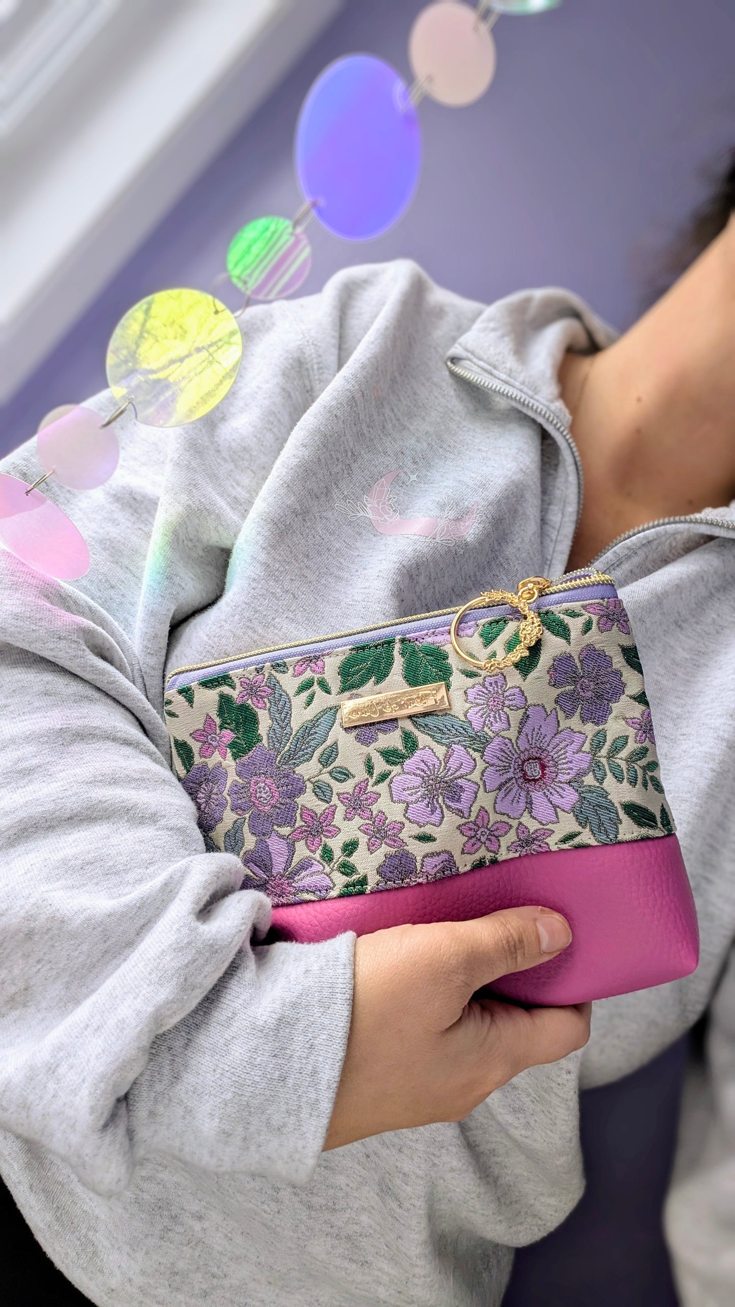 Pochette Jacquard : Flora Jade