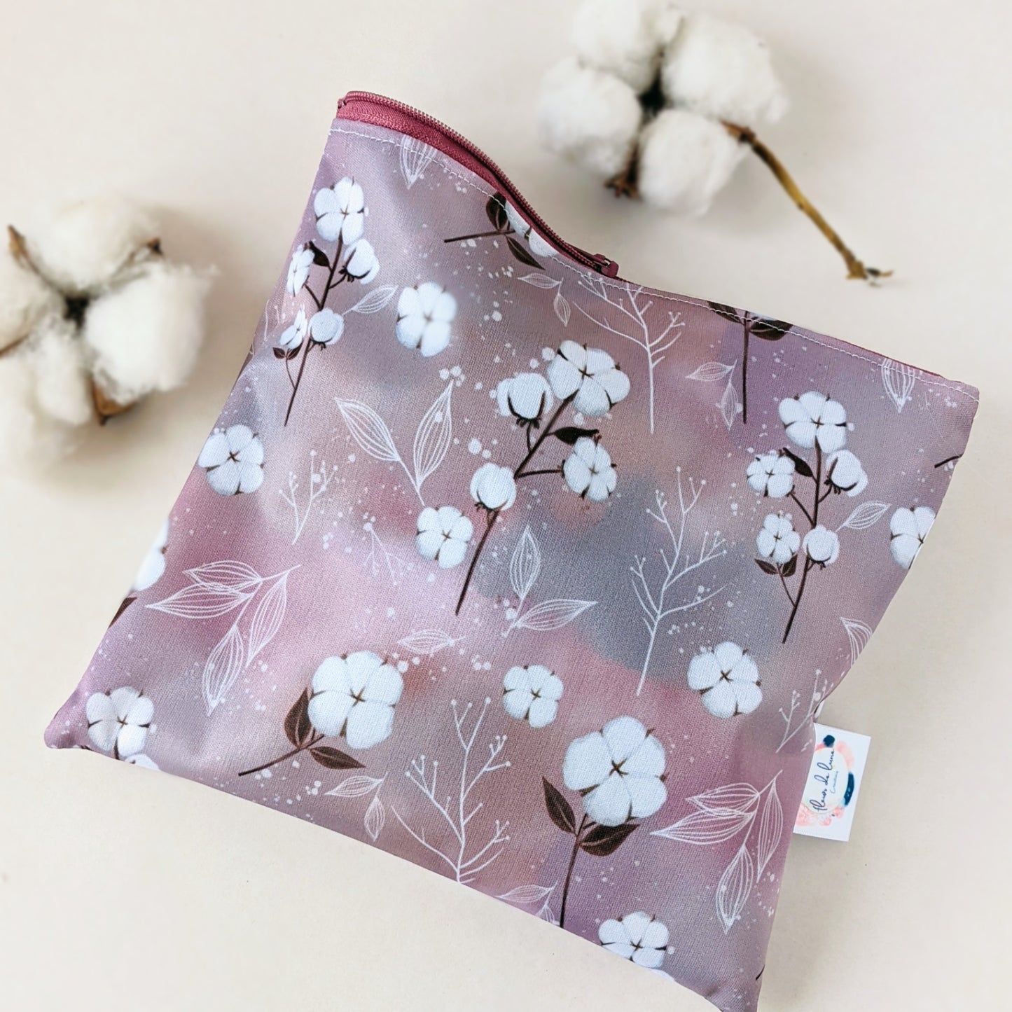 Sac réutilisable : Fleur de coton
