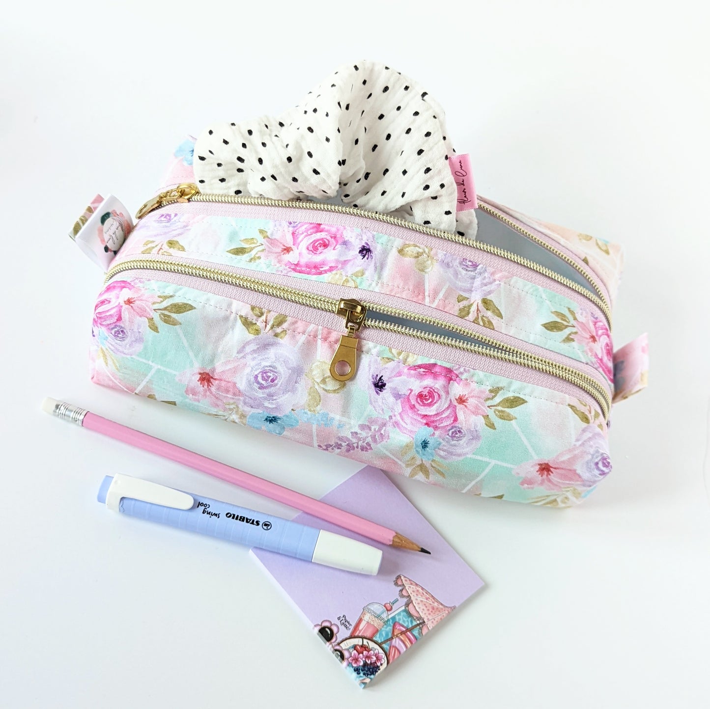 Coffre à crayons : Pastel Floral