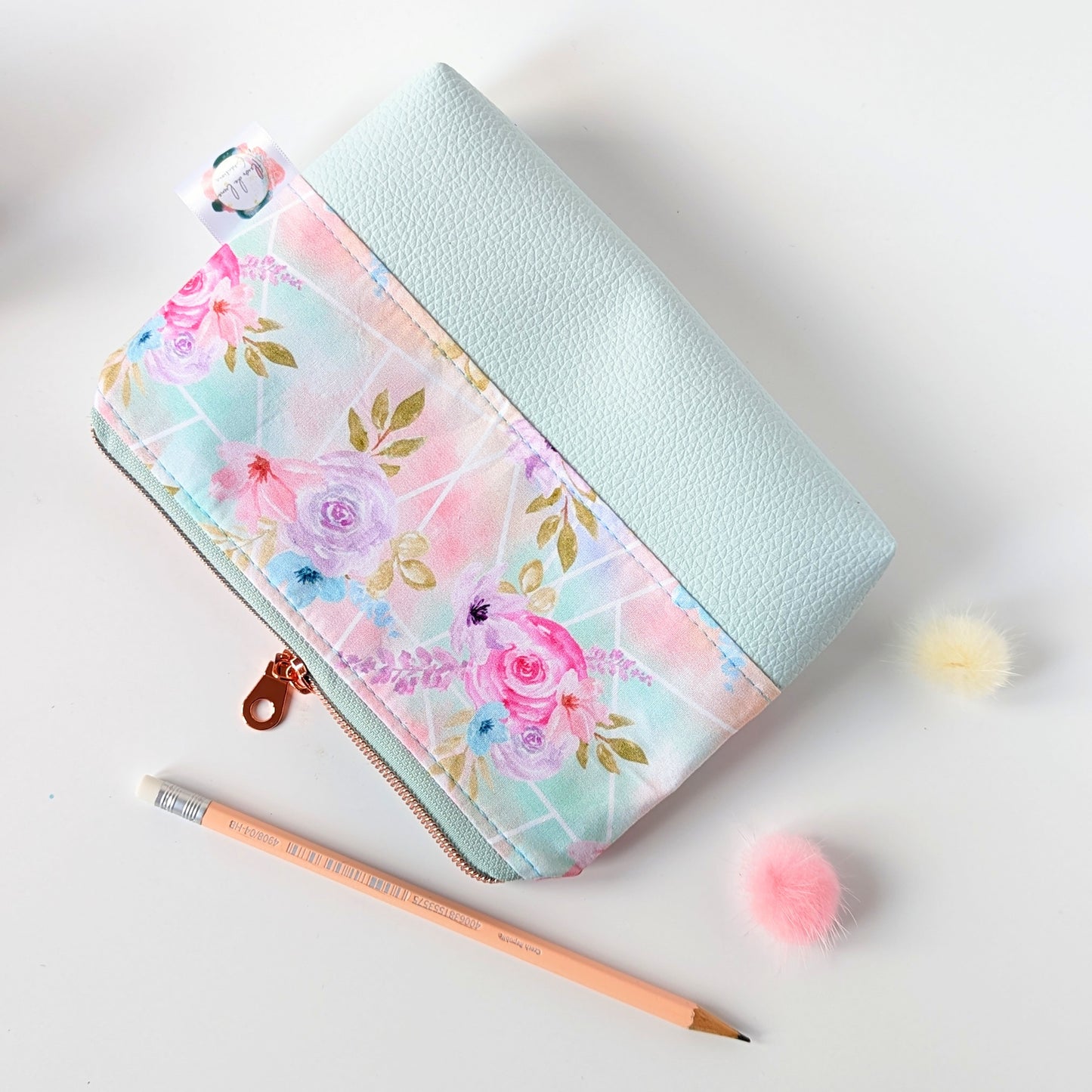 Coffre à crayons : Pastel Floral