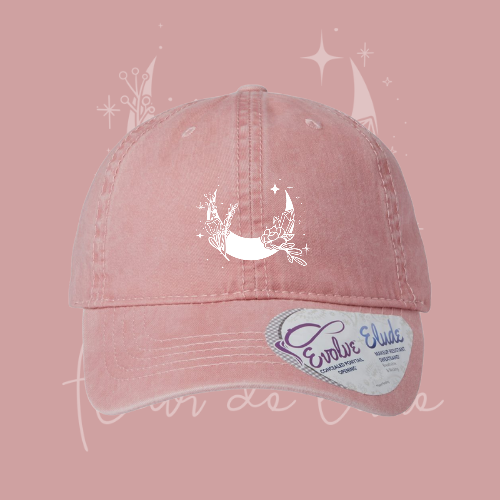 Casquette FDL (pré-commande) : Rose logo brodé blanc / motifs intérieur