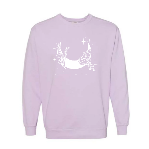 Vêtements FDL (pré-commande) : Creckneck Lilas logo blanc