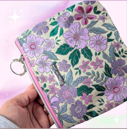 Pochette Jacquard : Flora Jade