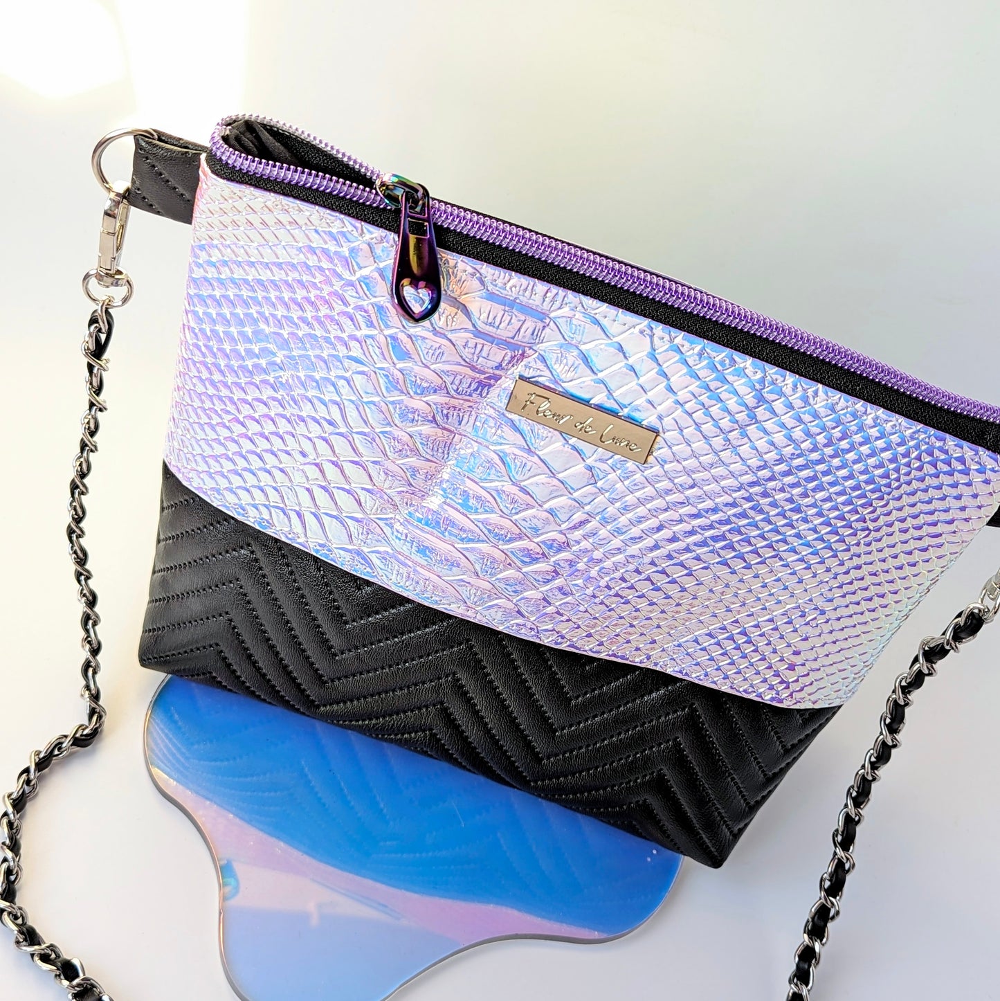 Sac à main GLAM : Black Holo