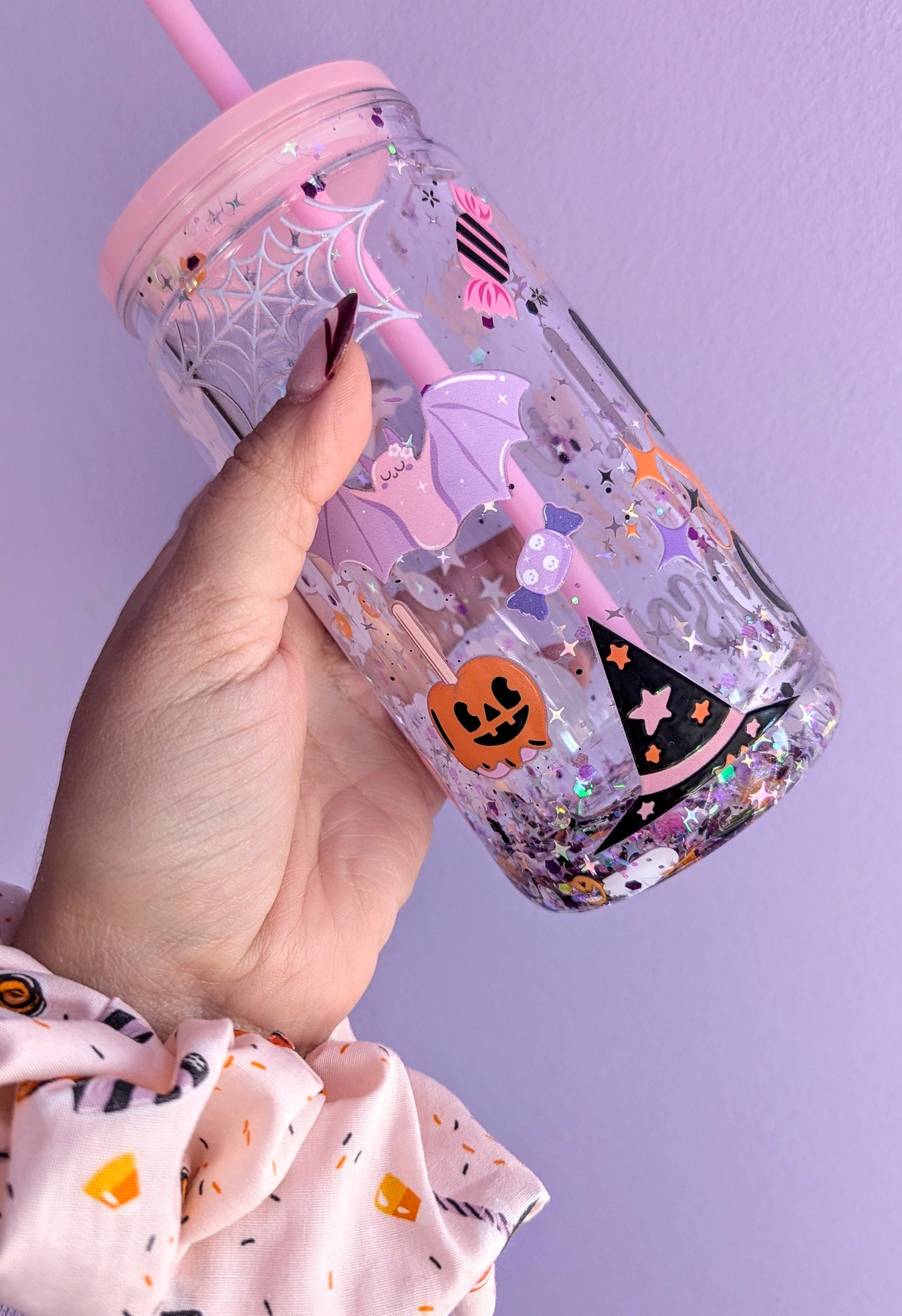 Verre snowglobe : Boo I love spooky season