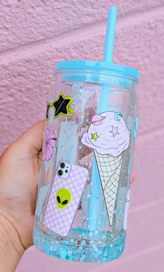 Verre snowglobe : Spaced out Summer