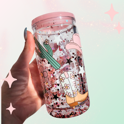 Verre Snowglobe : Cowgirl