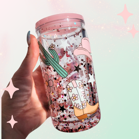 Verre Snowglobe : Cowgirl