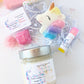 Bougie de soya : Arc-en-ciel de bonbons