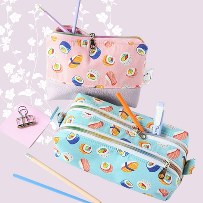 Coffre à crayons : Sushis